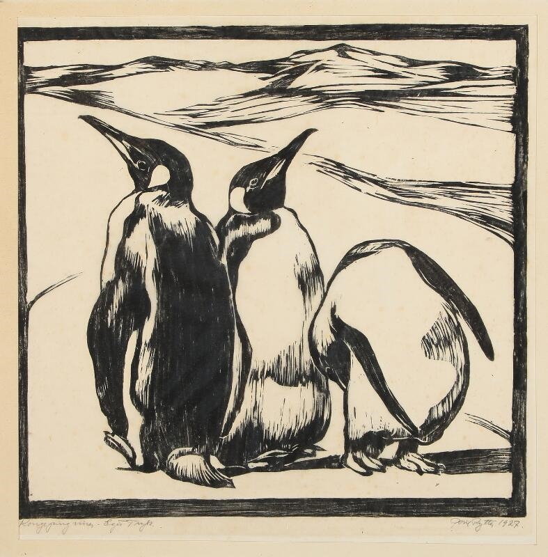 Poul Rytter | King penguins (1927) | MutualArt