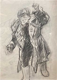 a group of three figurative pencil studies - Valentin Vasilyevich Sizilov