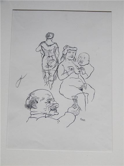 Prosit der Gemütlichkeit by George Grosz
