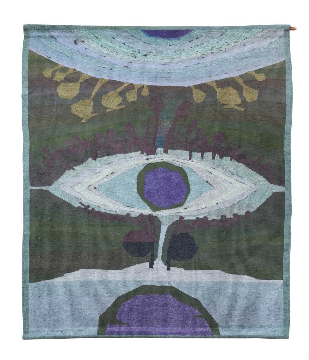 Artwork by Tadek Beutlich, Magic Pool, Made of woven in colours