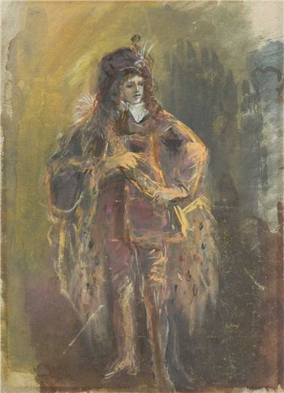 A costume design for Orsino from Twelfth NightRoyal Shakespeare Company by Lila De Nobili, 1960