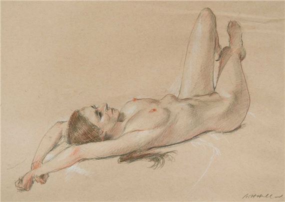 Reclining nude by Harry Holland