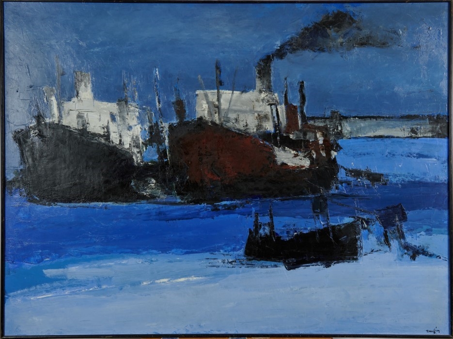 Artwork by Jacques Dauffin, Devant Groix, Made of oil on canvas