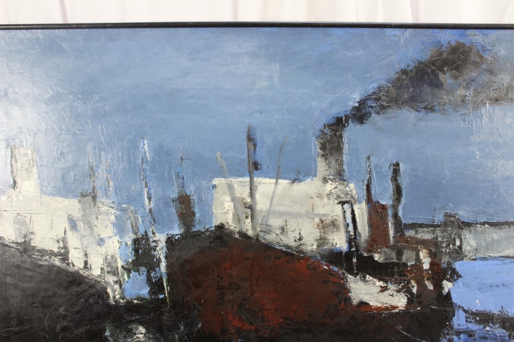 Artwork by Jacques Dauffin, Devant Groix, Made of oil on canvas