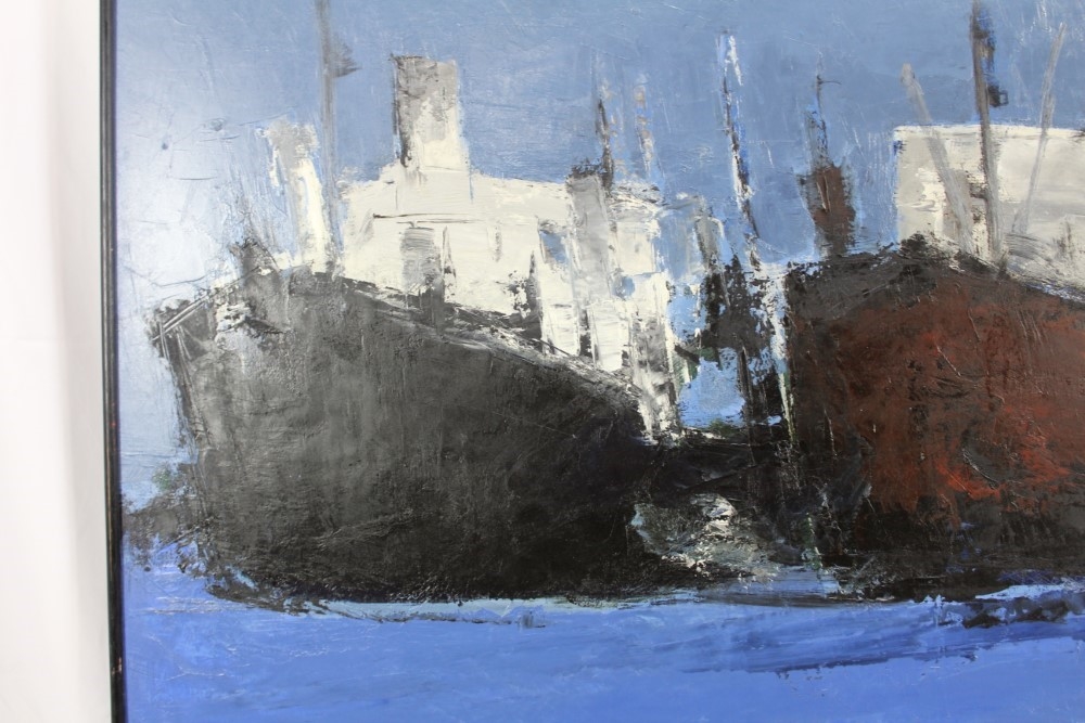 Artwork by Jacques Dauffin, Devant Groix, Made of oil on canvas