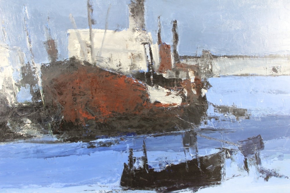 Artwork by Jacques Dauffin, Devant Groix, Made of oil on canvas