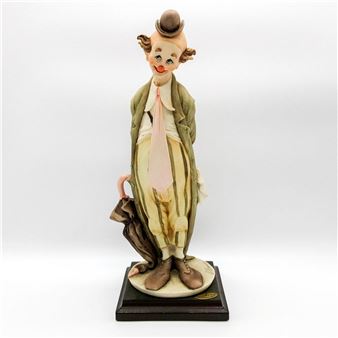 Giuseppe Armani | FIGURINE, CLOWN WITH SPECTACLES | MutualArt