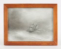 Deux-mâts dans la tempête by Ivan Aivazovsky, 1878