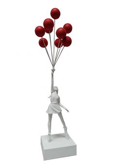 Banksy | Flying Balloon Girl (Black) (2018) | MutualArt
