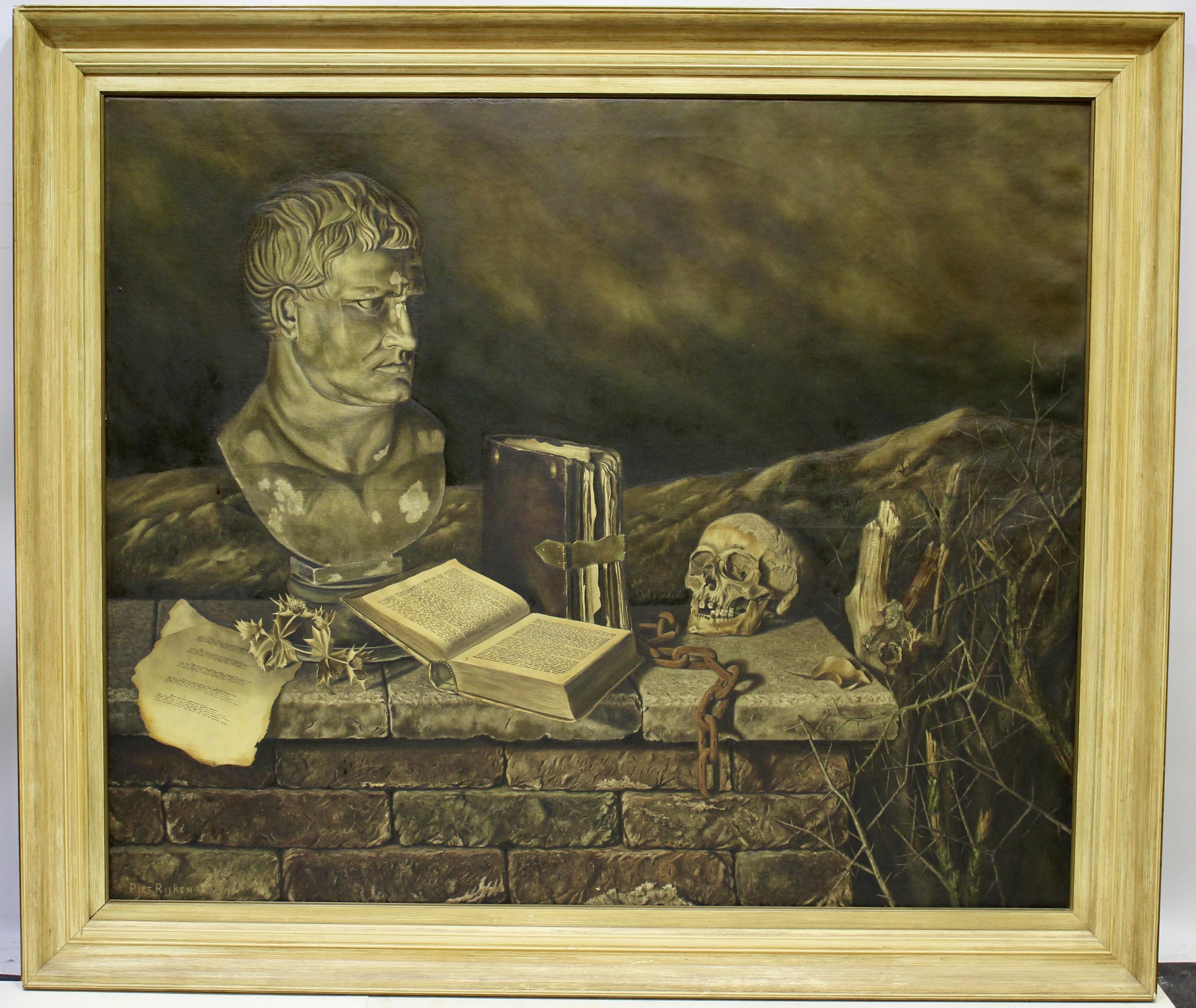 Artwork by Piet Rijken, Memento mori, Made of oil on canvas