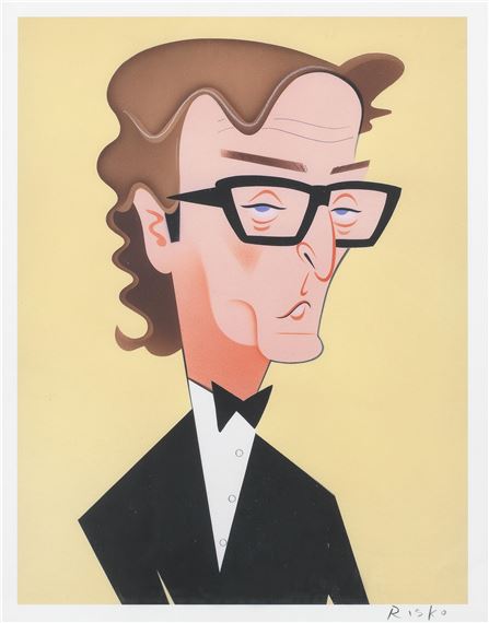 Robert Risko | A portrait caricature of Sir Michael Caine | MutualArt
