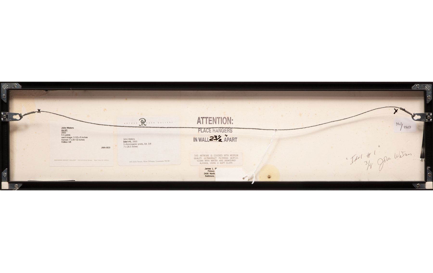 Artwork by John Waters, Idol #1 (Portraits of Glenn Gould), Made of chromogenic  prints