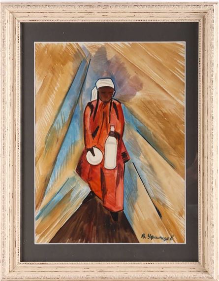 Figure dressed in red by Viktor Ufimtsev