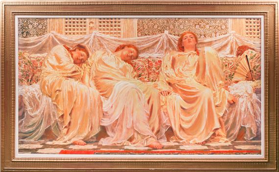 Albert Joseph Moore | 'The Dreamers' | MutualArt