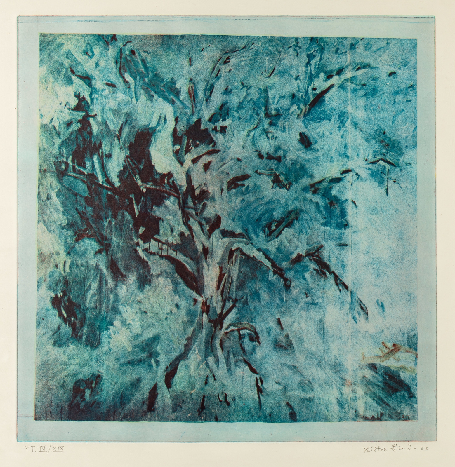 Artwork by Victor Lind, Frukttre, Made of Etching