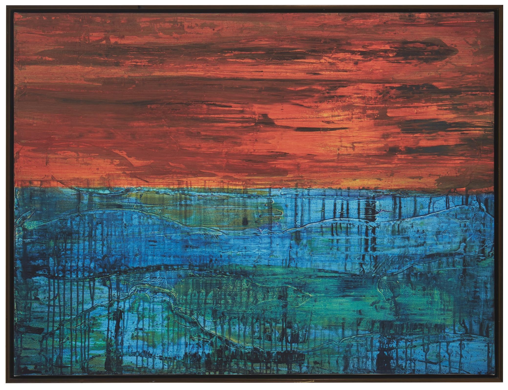 Artwork by Bradford Stewart, "Malibu Seascape", Made of Acrylic on canvas