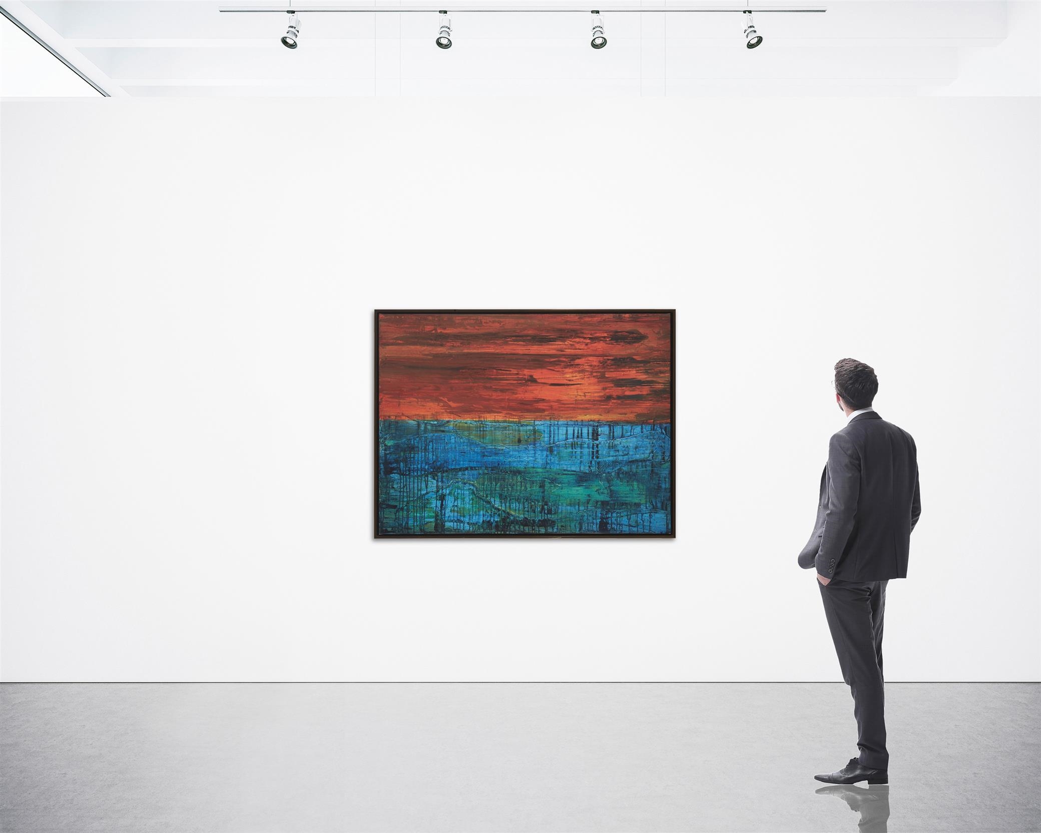 Artwork by Bradford Stewart, "Malibu Seascape", Made of Acrylic on canvas