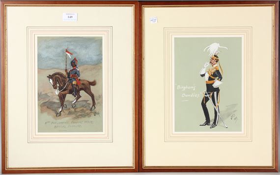 11th PWO Lancers, Probyns Horse, Bengal Cavalry by John Francis Drummond, early 20th century