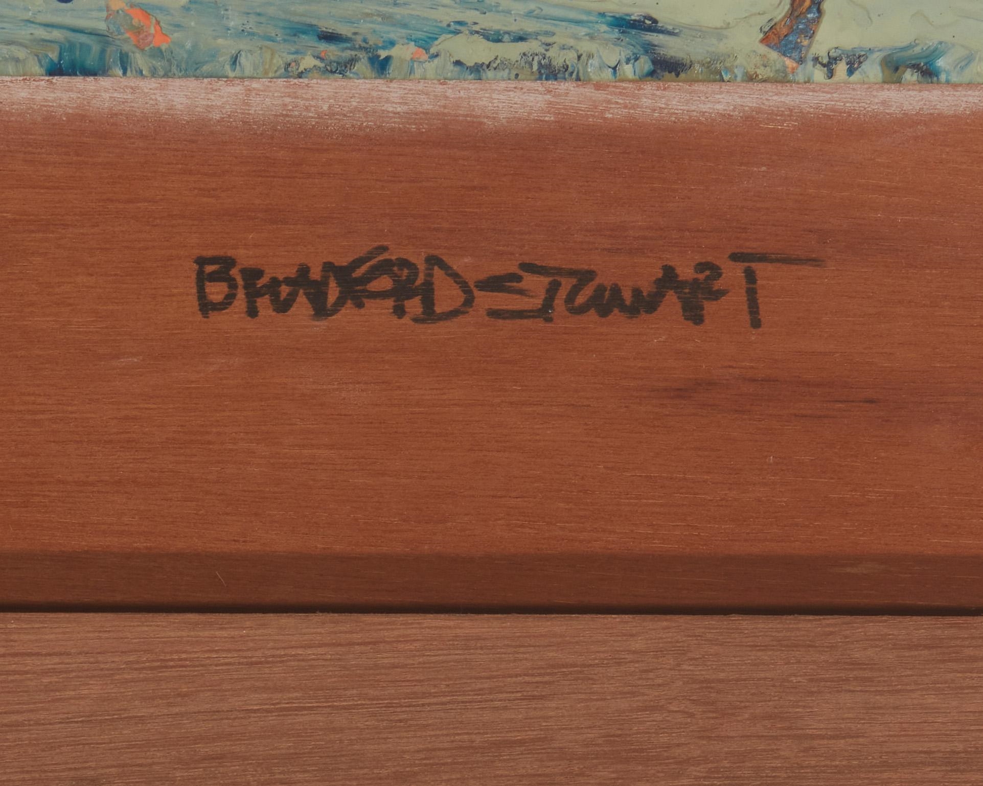 Artwork by Bradford Stewart, "Green Pearls", Made of Acrylic on panel