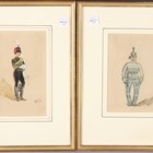 Artwork by John Francis Drummond, 16th Lancers, Made of watercolour with gouache