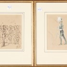 Artwork by John Francis Drummond, 16th Lancers, Made of watercolour with gouache