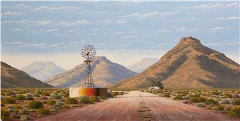 Karoo Landscape with Windmill - Paul Munro