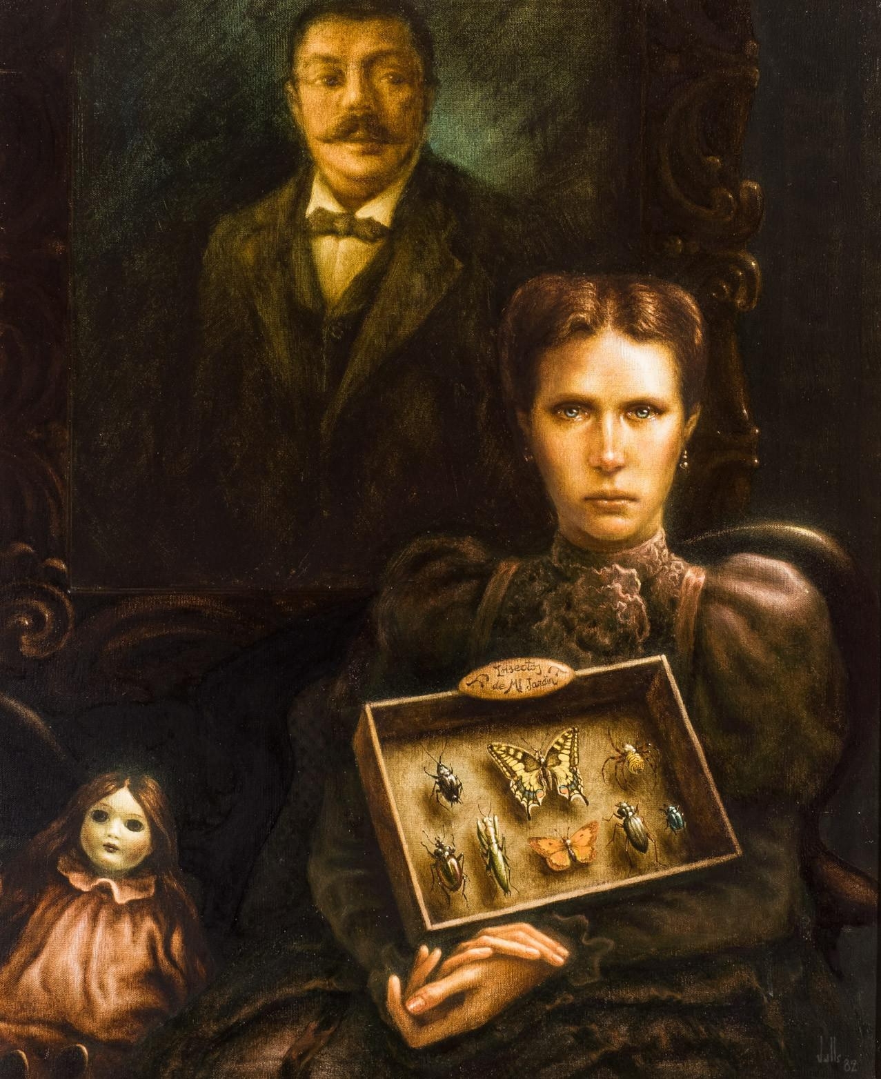 Artwork by Dino Valls, My insects, Made of Oil on canvas