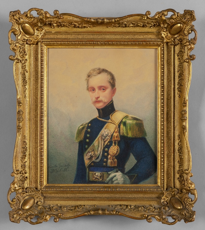 Artwork by Camilla Guiscardi Gandolfi, Ritratto di giovane ufficiale, Made of watercolor