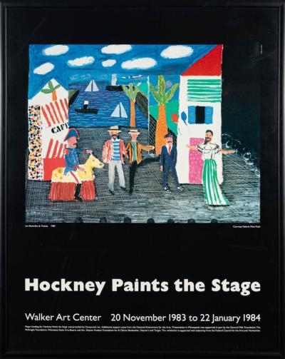 A David Hockney Exhibtion Poster by David Hockney, November 1983