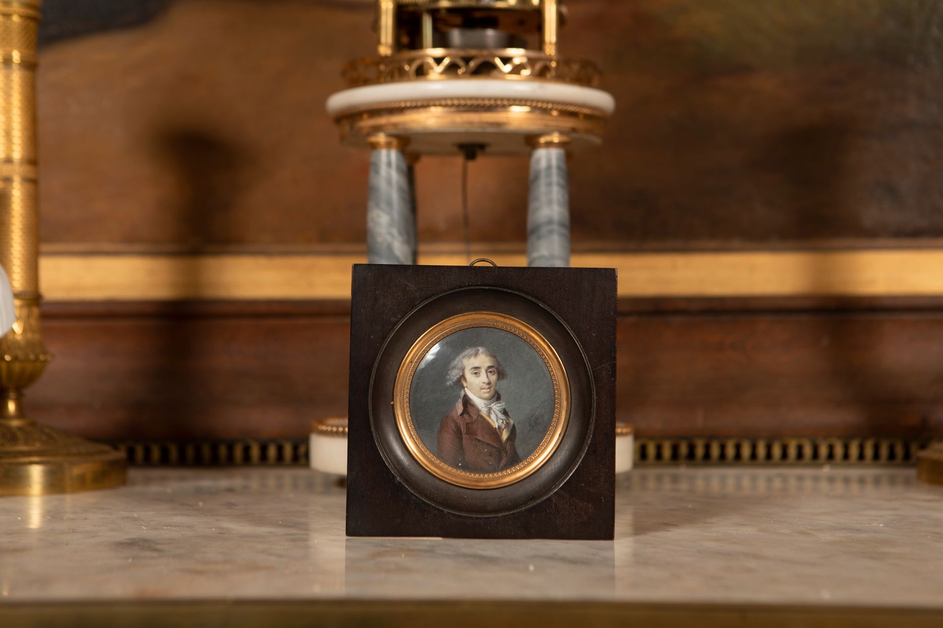 Marie Gabrielle Capet | Portrait of a man in a brown frock coat | MutualArt