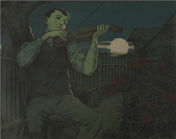 Mondscheingeiger by Hans Thoma