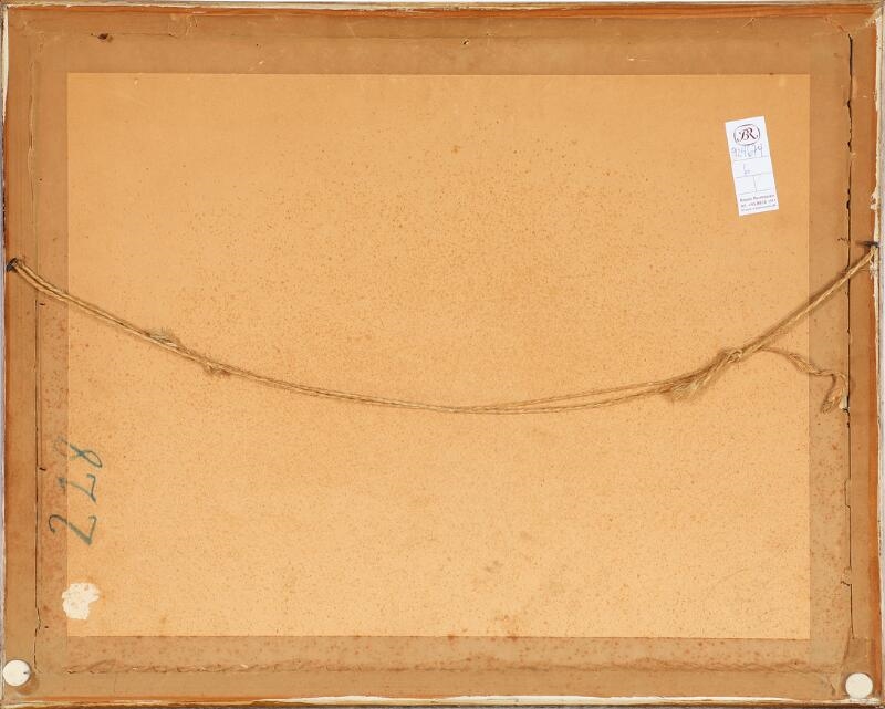 Artwork by Petr Iosifovich Smukrovich, A town gate, Made of Watercolor on paper laid on paper