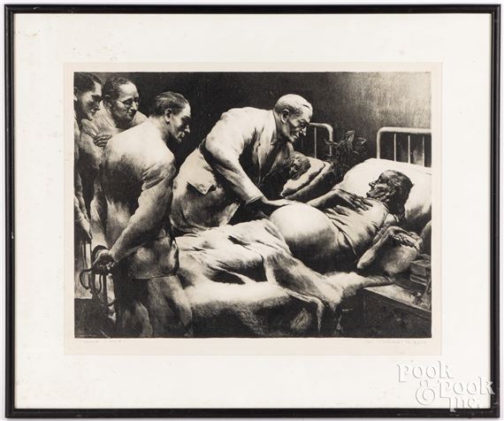 Robert Riggs | Ward Rounds (Circa 1940) | MutualArt
