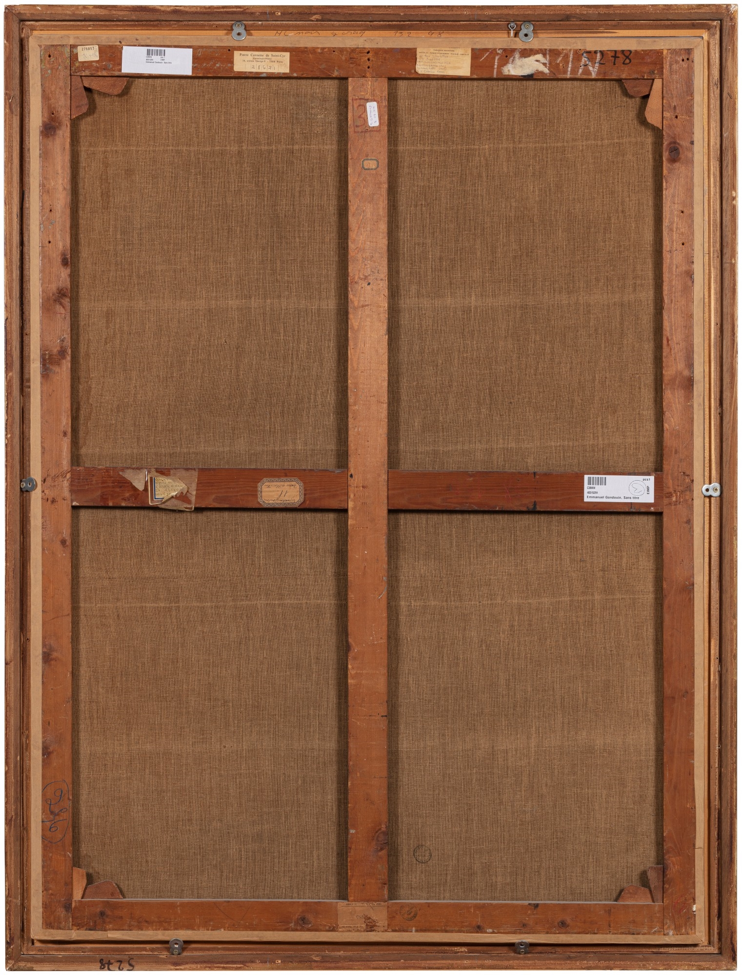 Artwork by Emmanuel Gondouin, Les deux silhouettes, Made of oil on canvas