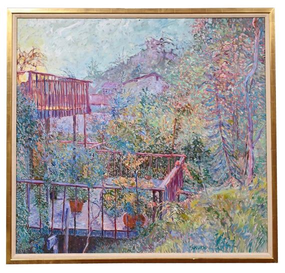 springtime deck and plants by Marco Sassone