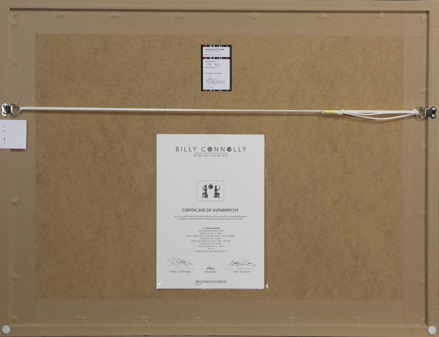 Billy Connolly ROMAN CANDLES MutualArt