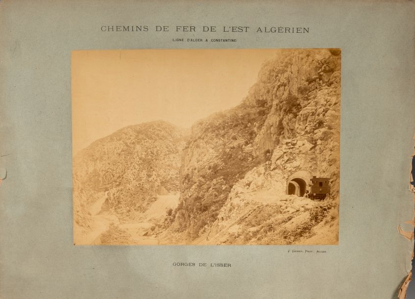 Jean Geiser | Set of 10 photos on the construction of the railroad in ...
