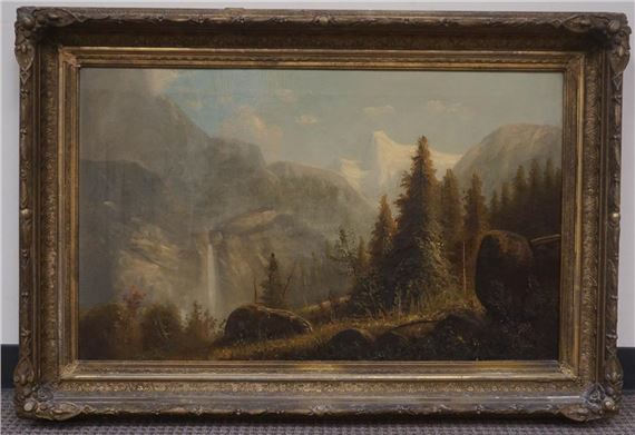 Snow Capped Mountain Landscape - J. C. Durand