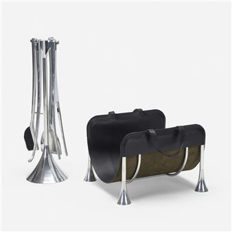 Fuego fire tools and log holder - Umbra