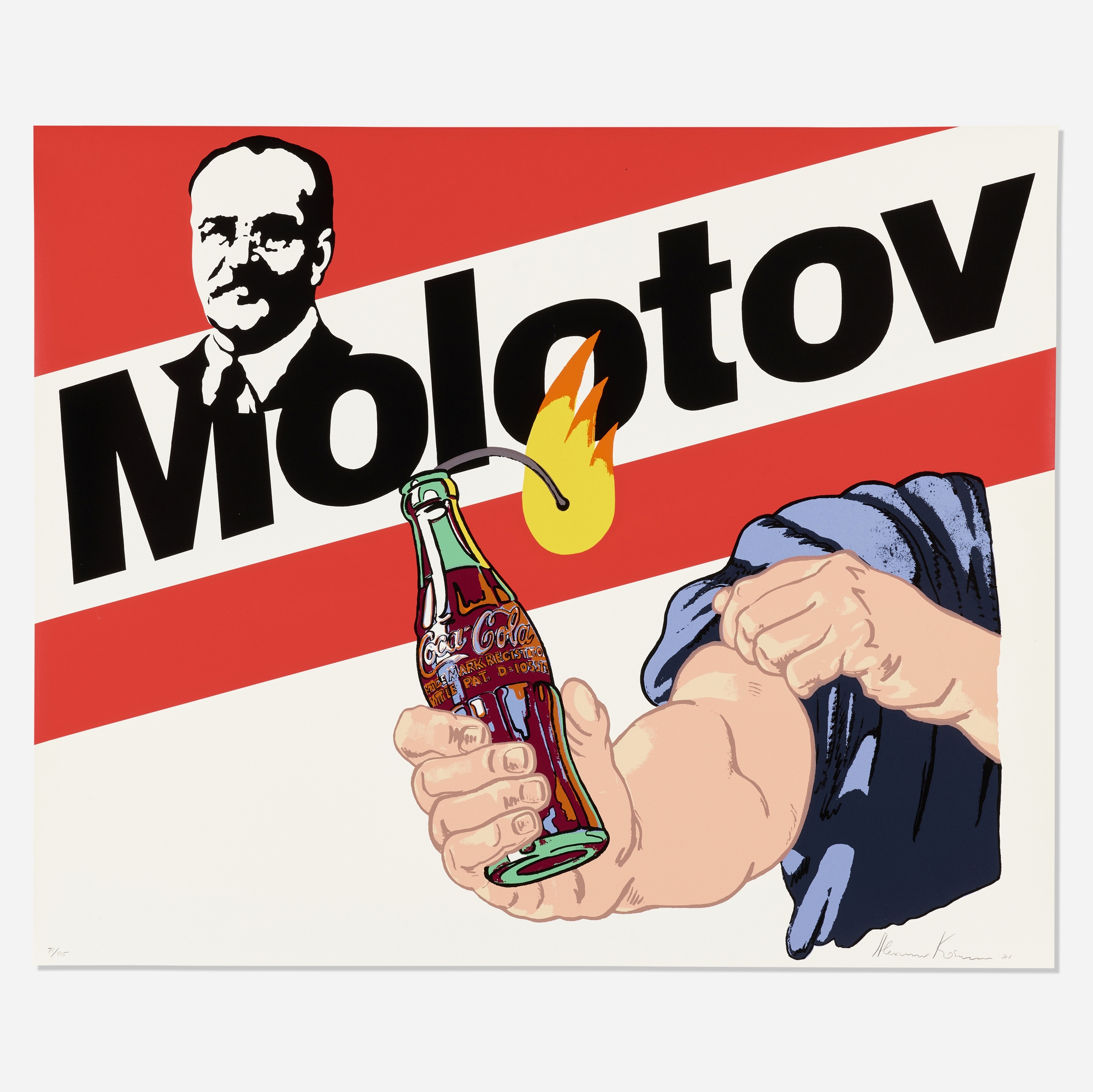 Molotov Cocktail by Alexander Kosolapov, 1991