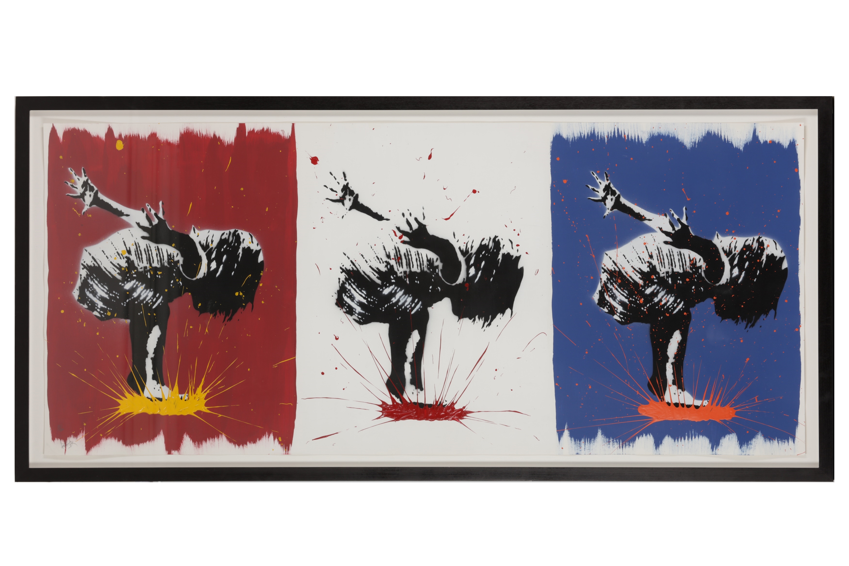 Artwork by Grafter, Splash, Made of acrylic paint on paper