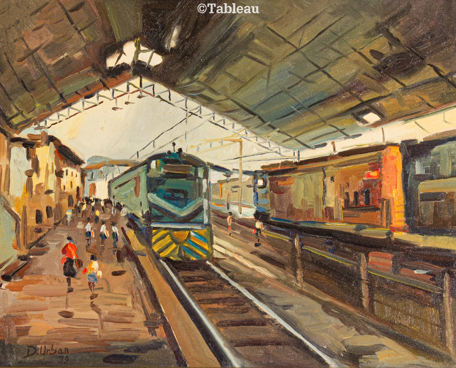 Estação de trem by Djalma Urban, 1979
