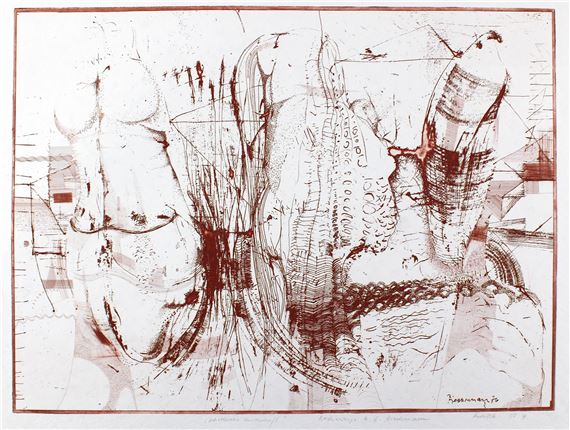 Phallische Landschaft by Wolfgang E. Biedermann, 1976