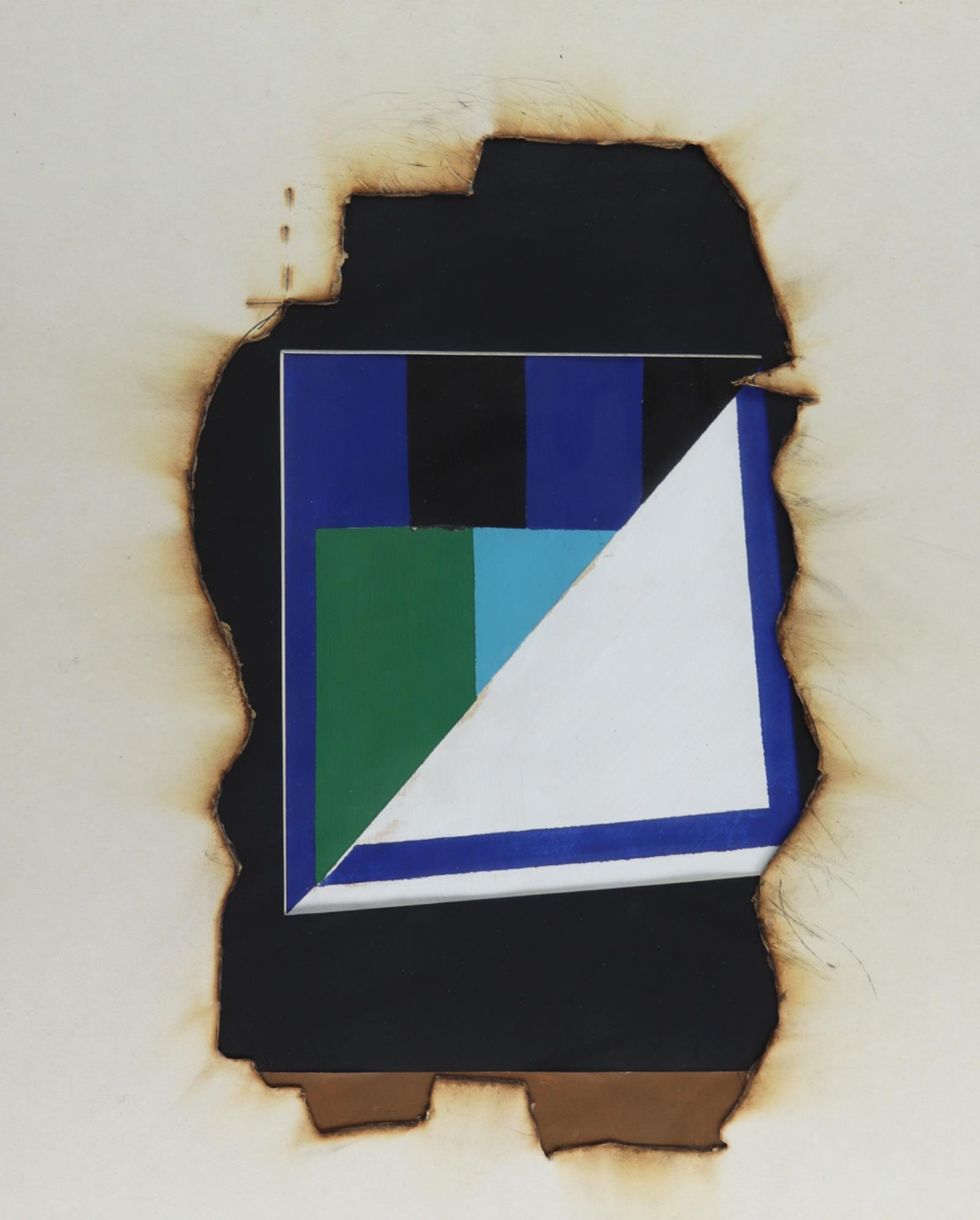 Artwork by Helmut Bönitz, Aufgeklapptes Inneres, Alter Admiral, Made of Mixed media (acrylic, oil and firing technique, multi-layered)