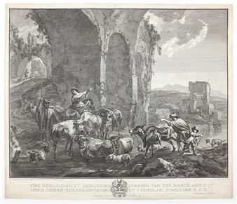 Hirten in Ruinen - Abraham Delfos