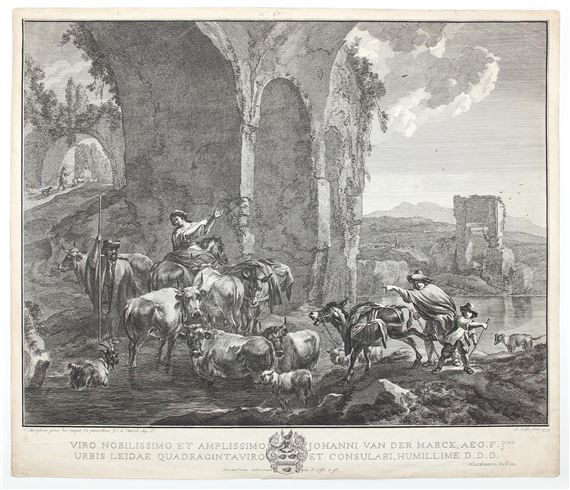 Hirten in Ruinen - Nicolaes Berchem