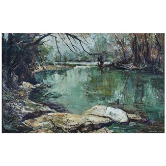 Paisaje lacustre - Amadeo Freixas Vivó