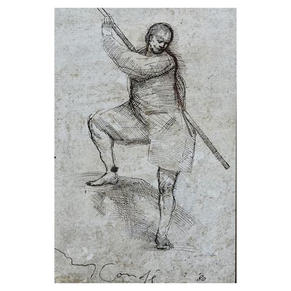 Personaje con bara by Miguel Condé, 1980