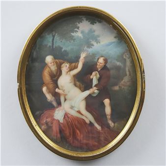 SUSANNA AND THE ELDERS - Pierre Joseph Hippolyte Alexandre Mourlan
