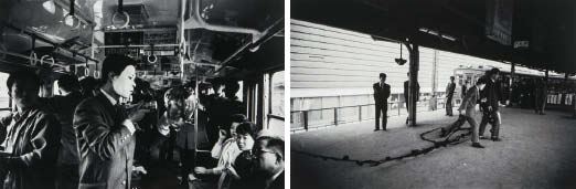 Documentary photographs of "Yamanote Line Incident" (portfolio of 16) - Tokuji Murai